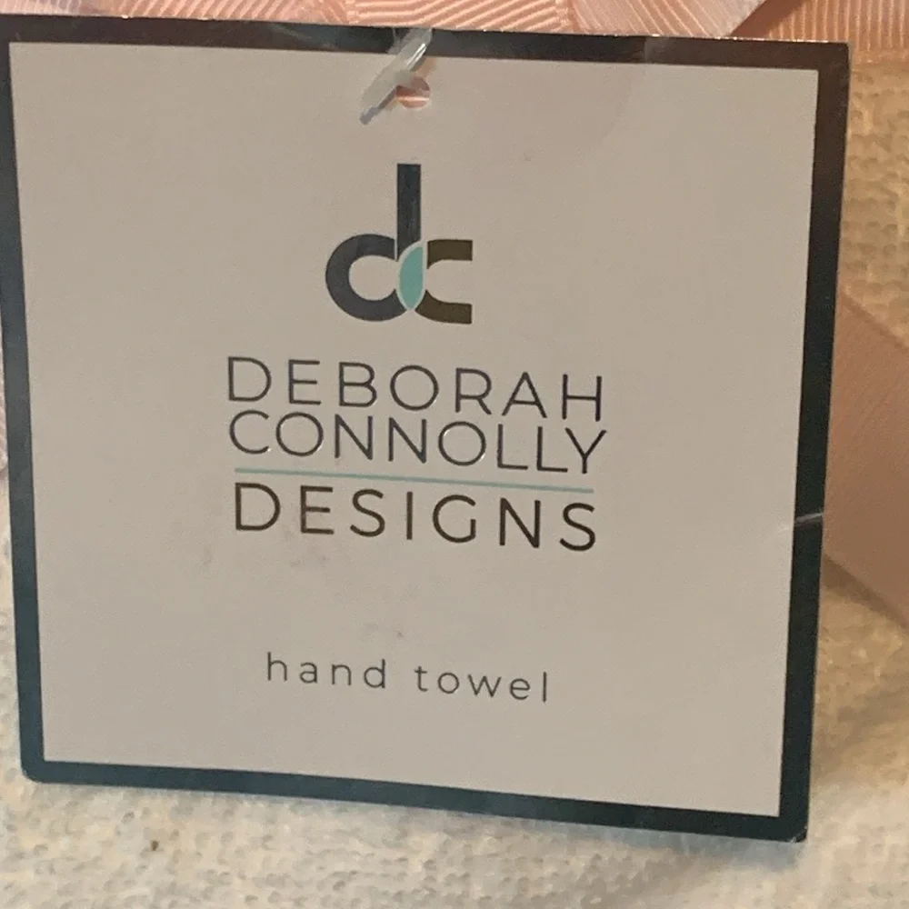 Deborah Connolly Design 2 Set of Bunny Hand Towels.